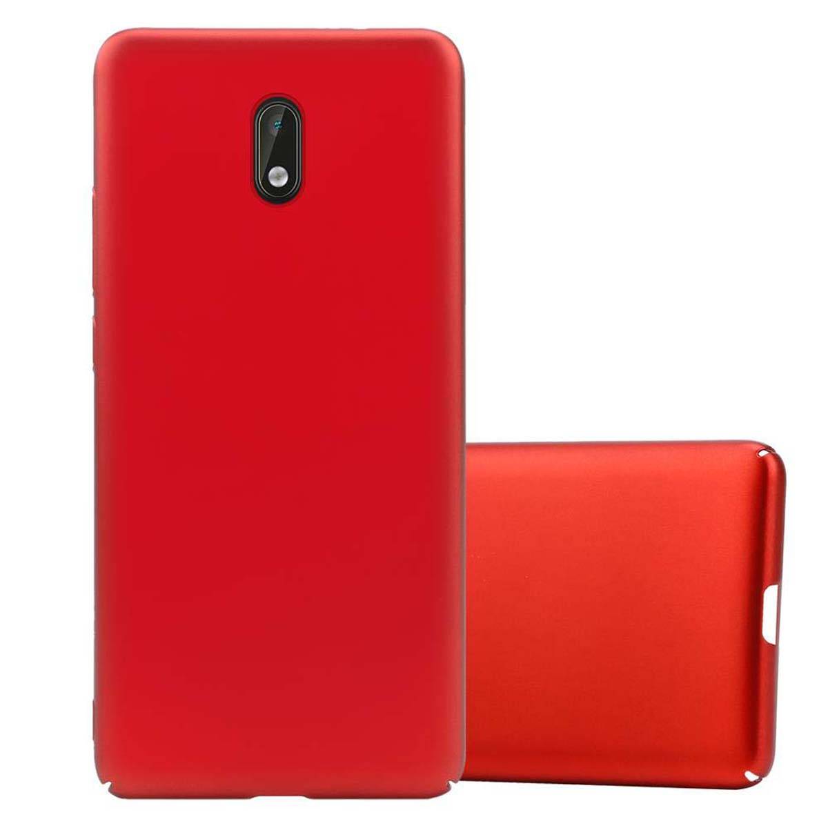 Cadorabo Hülle für Nokia 3 2017 Schutzhülle in Rot Hard Case Handy Hülle Etui