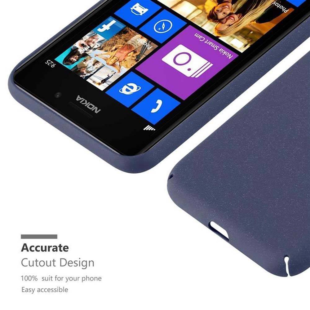 Cadorabo Schutzhülle für Nokia Lumia 925 Hülle in Blau Etui Hard Case Handyhülle Cover