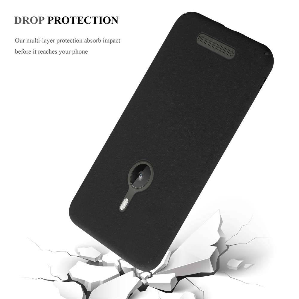 Cadorabo Schutzhülle für Nokia Lumia 925 Hülle in Schwarz Etui Hard Case Handyhülle Cover