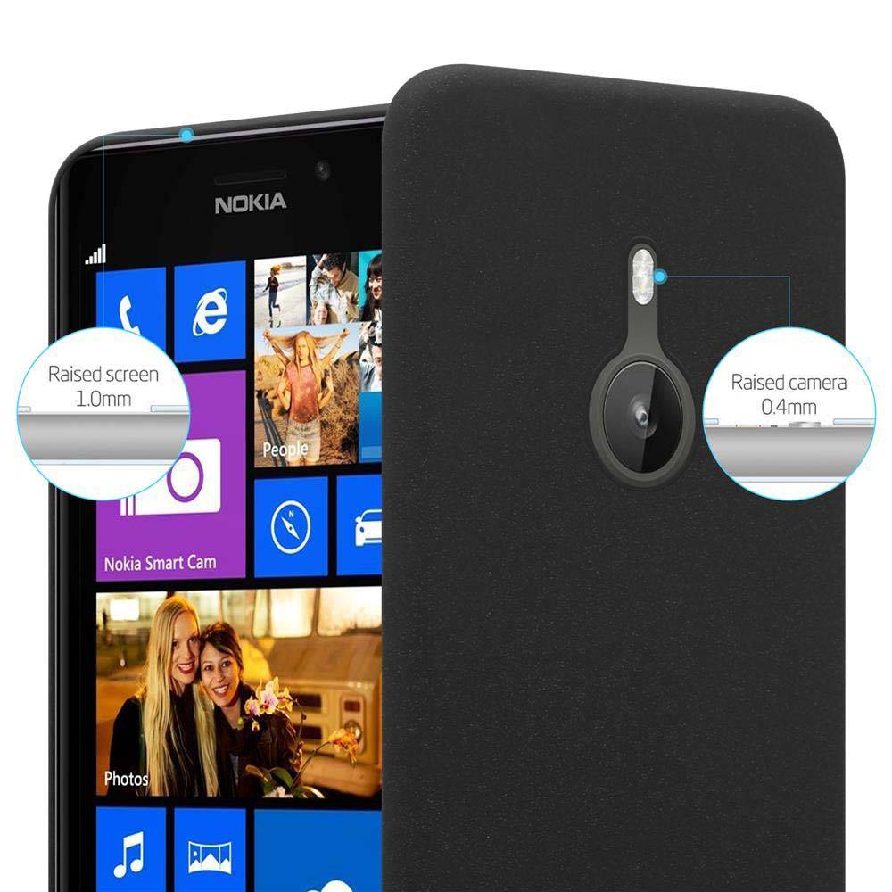 Cadorabo Schutzhülle für Nokia Lumia 925 Hülle in Schwarz Etui Hard Case Handyhülle Cover