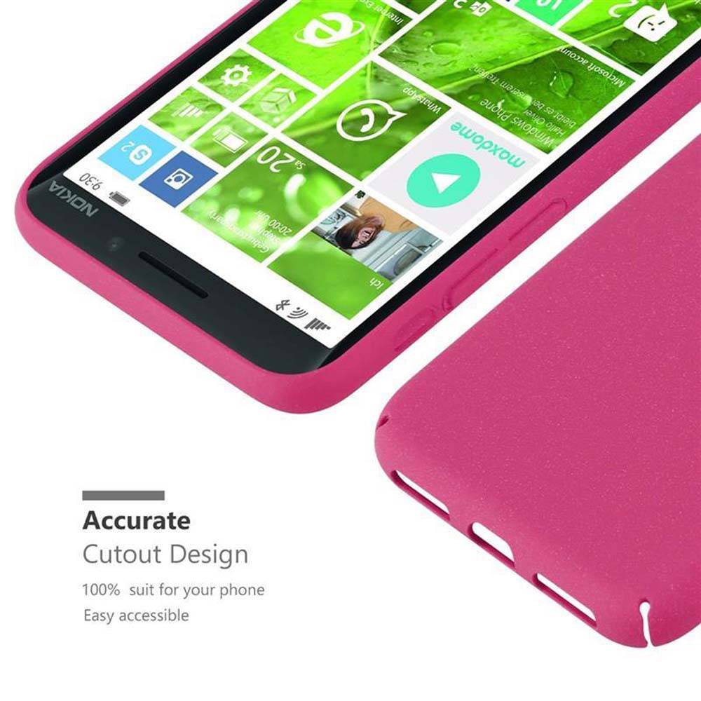 Cadorabo Schutzhülle für Nokia Lumia 929 / 930 Hülle in Pink Etui Hard Case Handyhülle Cover