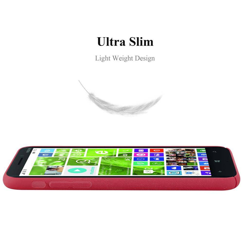 Cadorabo Schutzhülle für Nokia Lumia 929 / 930 Hülle in Rot Etui Hard Case Handyhülle Cover