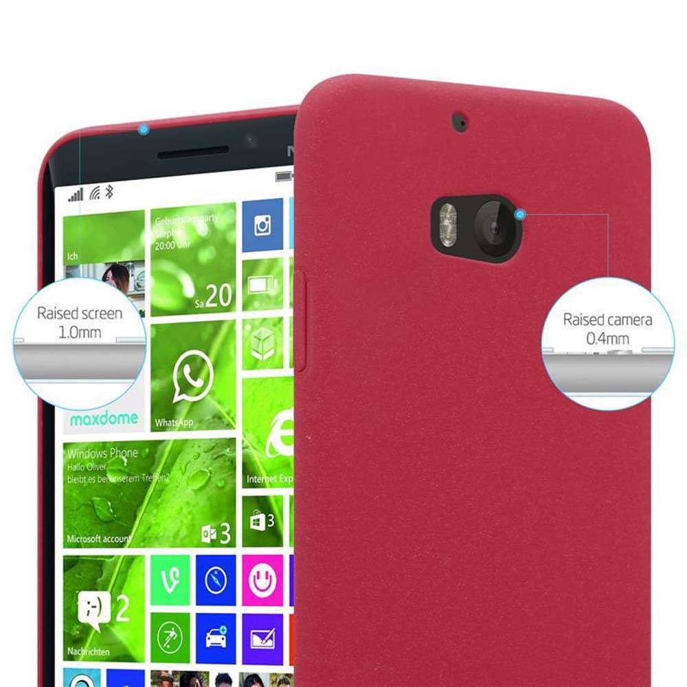 Cadorabo Schutzhülle für Nokia Lumia 929 / 930 Hülle in Rot Etui Hard Case Handyhülle Cover