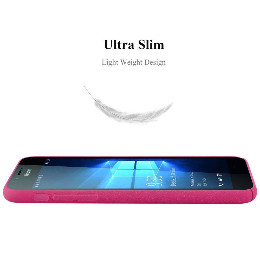 Cadorabo Schutzhülle für Nokia Lumia 950 Hülle in Pink Etui Hard Case Handyhülle Cover