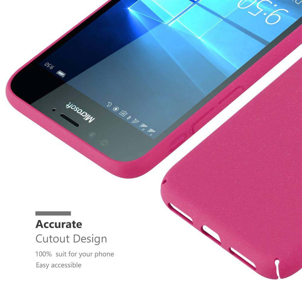 Cadorabo Schutzhülle für Nokia Lumia 950 Hülle in Pink Etui Hard Case Handyhülle Cover