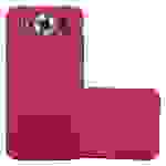 Cadorabo Schutzhülle für Nokia Lumia 950 Hülle in Rot Etui Hard Case Handyhülle Cover
