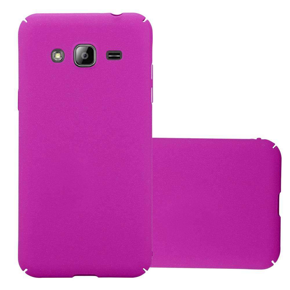 Cadorabo Schutzhülle für Samsung Galaxy J3 2017 Hülle in Pink Etui Hard Case Handyhülle Cover