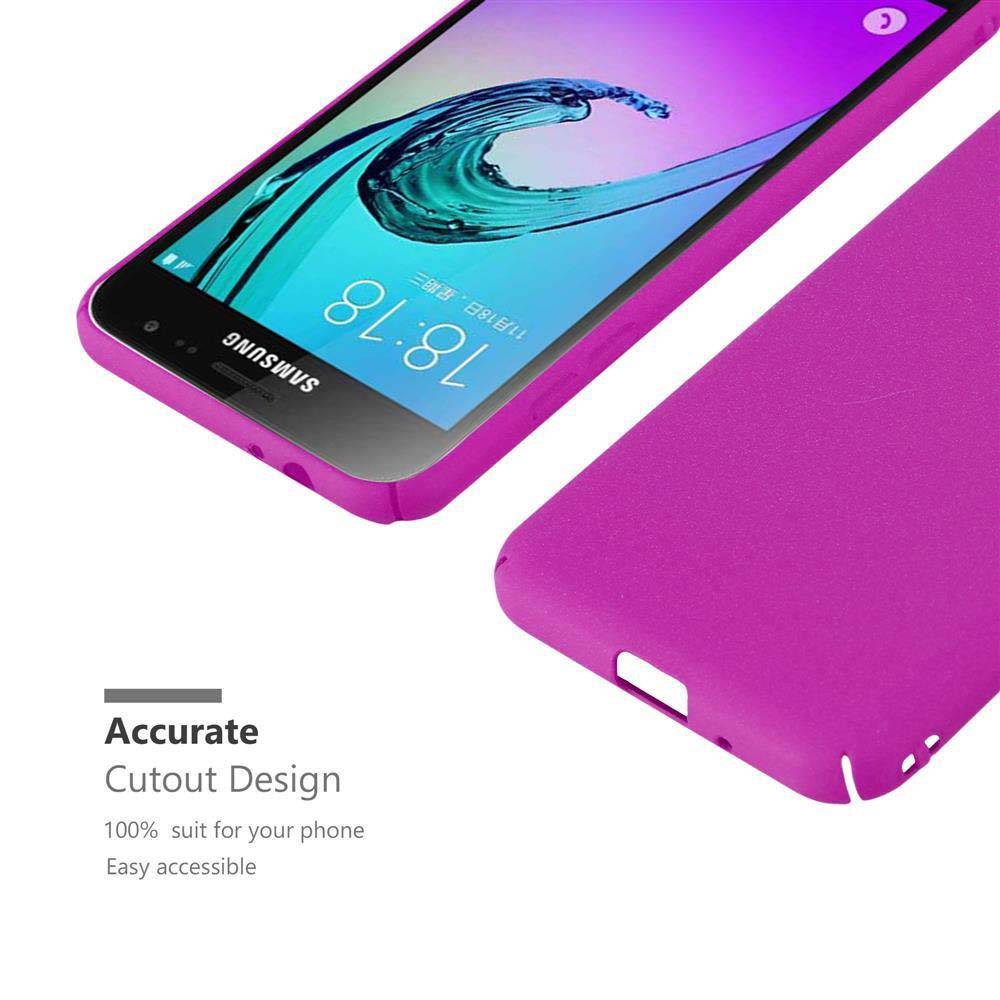 Cadorabo Schutzhülle für Samsung Galaxy J3 2017 Hülle in Pink Etui Hard Case Handyhülle Cover