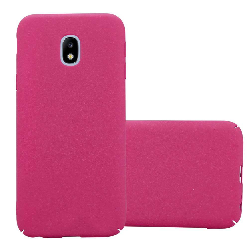Cadorabo Schutzhülle für Samsung Galaxy J7 2017 Hülle in Pink Etui Hard Case Handyhülle Cover