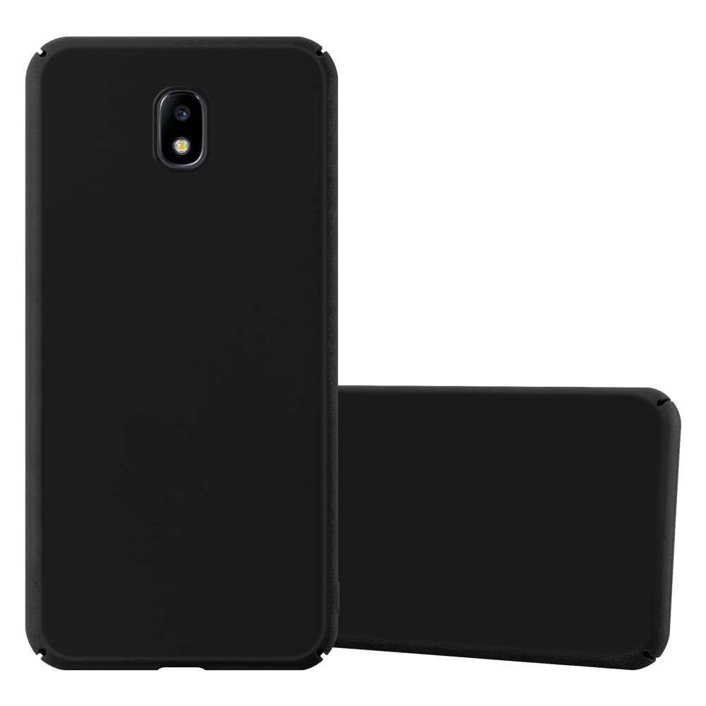 Cadorabo Hülle für Samsung Galaxy J7 2017 Schutzhülle in Schwarz Hard Case Handy Hülle Etui