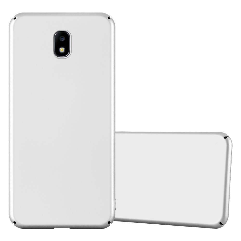 Cadorabo Hülle für Samsung Galaxy J7 2017 Schutzhülle in Silber Hard Case Handy Hülle Etui