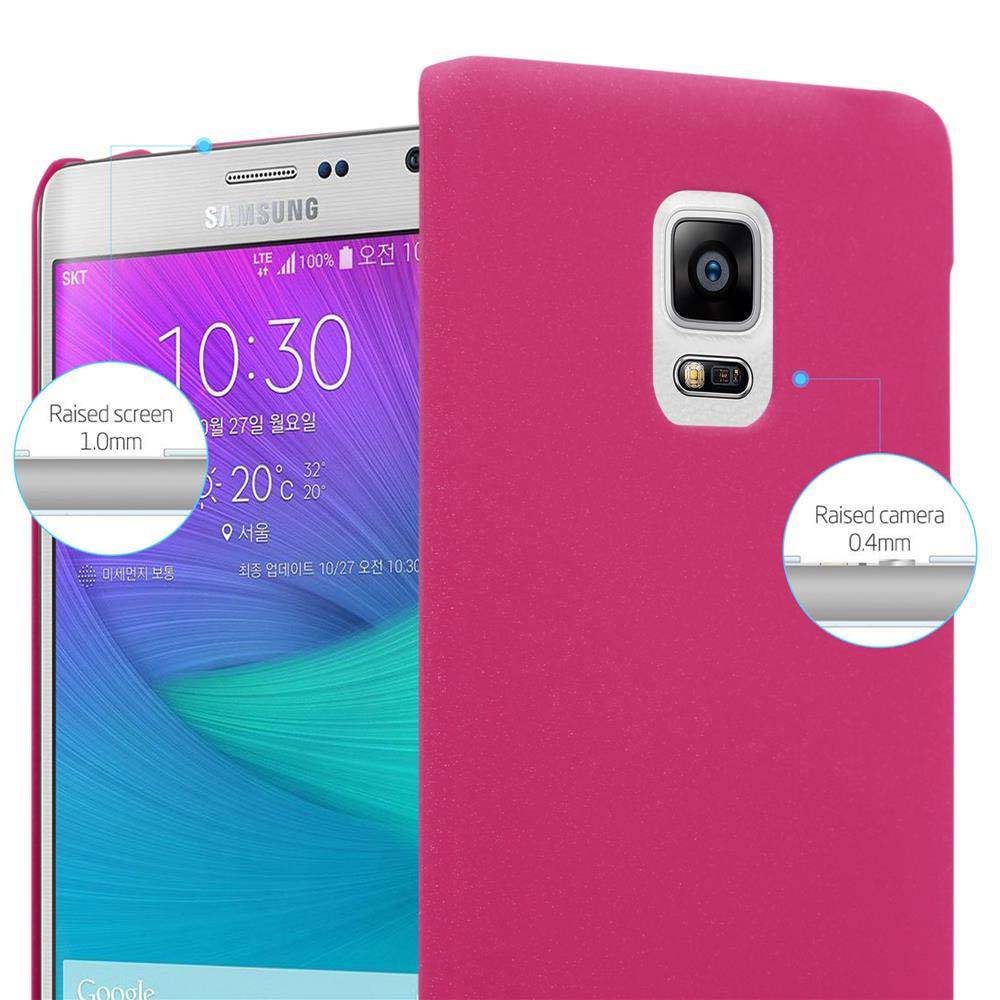Cadorabo Schutzhülle für Samsung Galaxy NOTE EDGE Hülle in Pink Etui Hard Case Handyhülle Cover