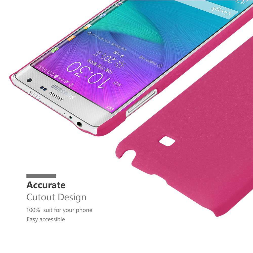 Cadorabo Schutzhülle für Samsung Galaxy NOTE EDGE Hülle in Pink Etui Hard Case Handyhülle Cover