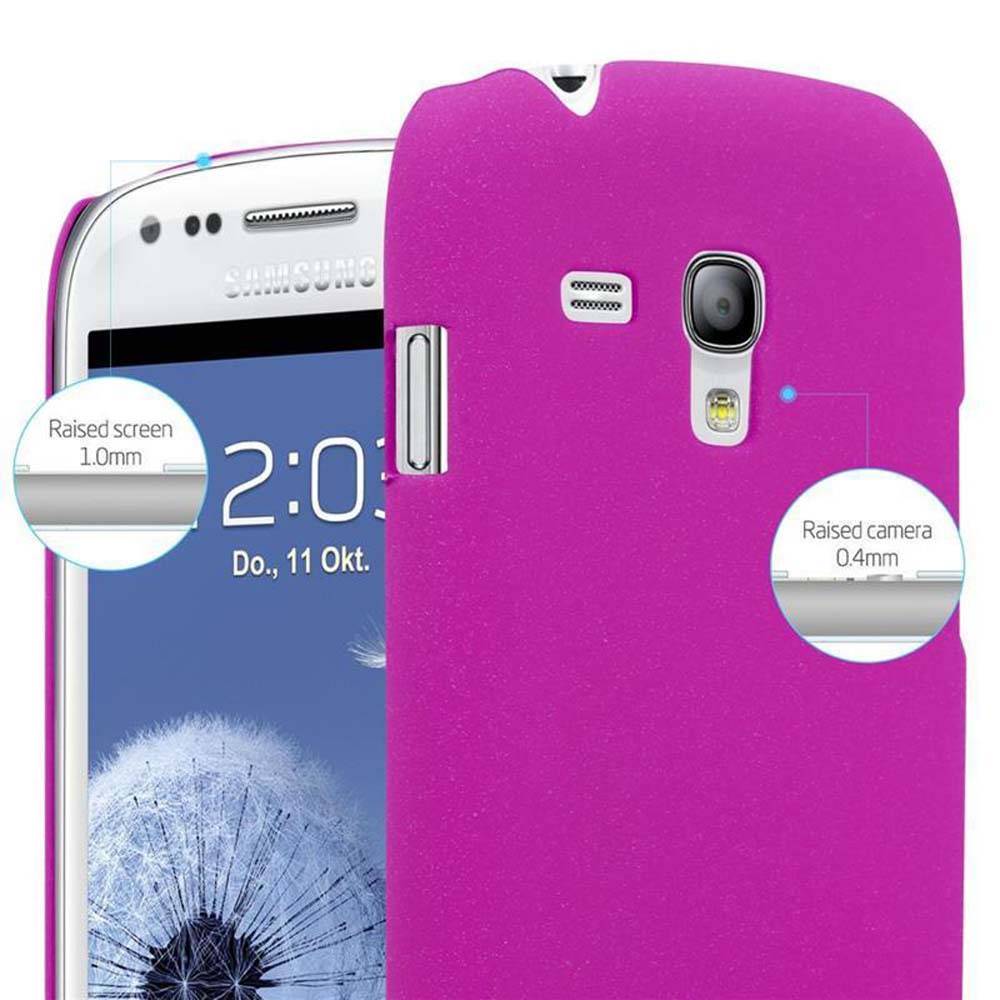Cadorabo Schutzhülle für Samsung Galaxy S3 MINI Hülle in Pink Etui Hard Case Handyhülle Cover