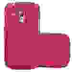Cadorabo Schutzhülle für Samsung Galaxy S3 MINI Hülle in Rot Etui Hard Case Handyhülle Cover