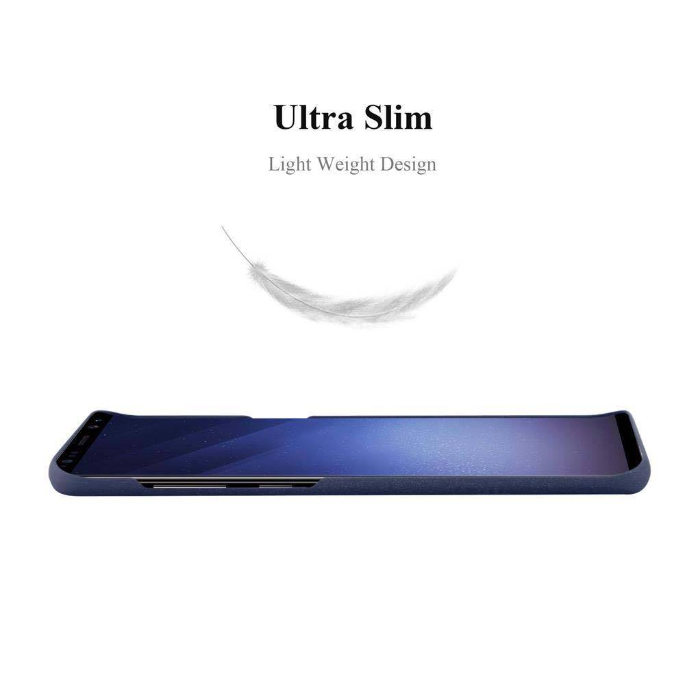 Cadorabo Schutzhülle für Samsung Galaxy S9 Hülle in Blau Etui Hard Case Handyhülle Cover