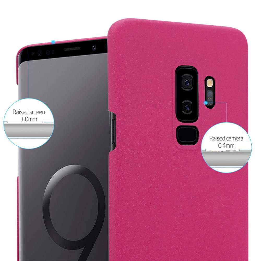 Cadorabo Schutzhülle für Samsung Galaxy S9 PLUS Hülle in Pink Etui Hard Case Handyhülle Cover