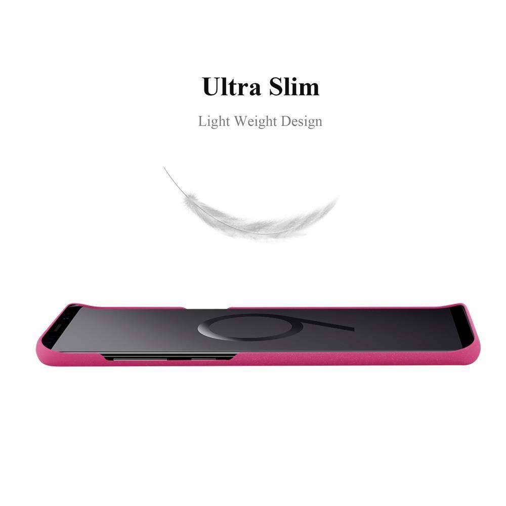 Cadorabo Schutzhülle für Samsung Galaxy S9 PLUS Hülle in Pink Etui Hard Case Handyhülle Cover