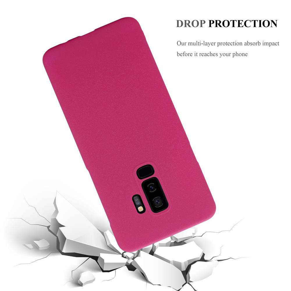 Cadorabo Schutzhülle für Samsung Galaxy S9 PLUS Hülle in Pink Etui Hard Case Handyhülle Cover