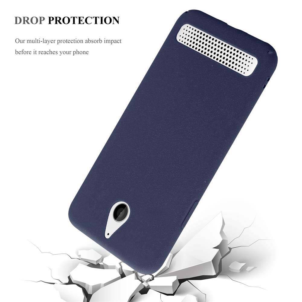 Cadorabo Schutzhülle für Sony Xperia E1 Hülle in Blau Etui Hard Case Handyhülle Cover