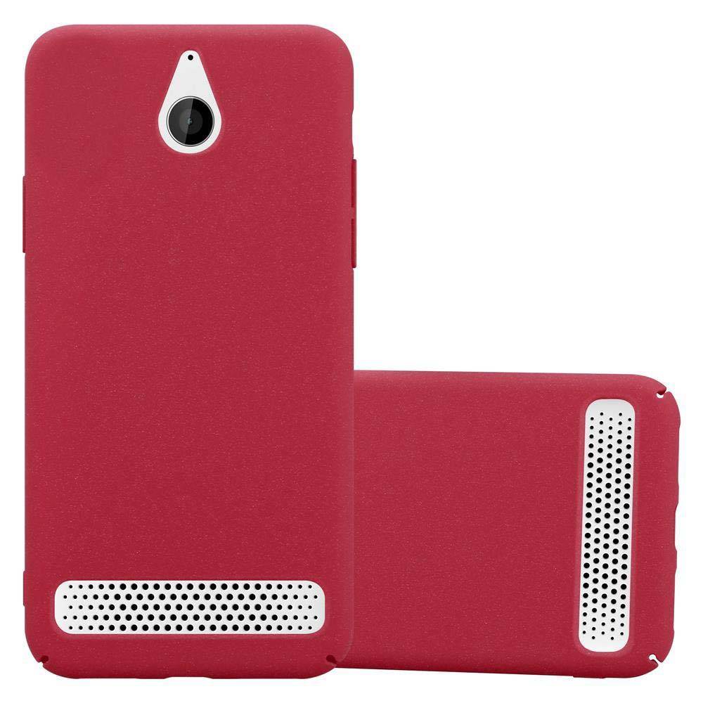 Cadorabo Schutzhülle für Sony Xperia E1 Hülle in Rot Etui Hard Case Handyhülle Cover