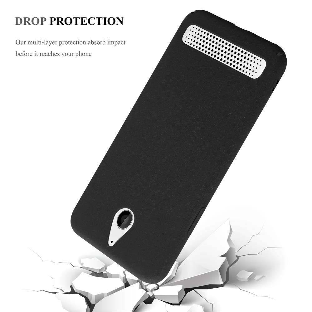 Cadorabo Schutzhülle für Sony Xperia E1 Hülle in Schwarz Etui Hard Case Handyhülle Cover