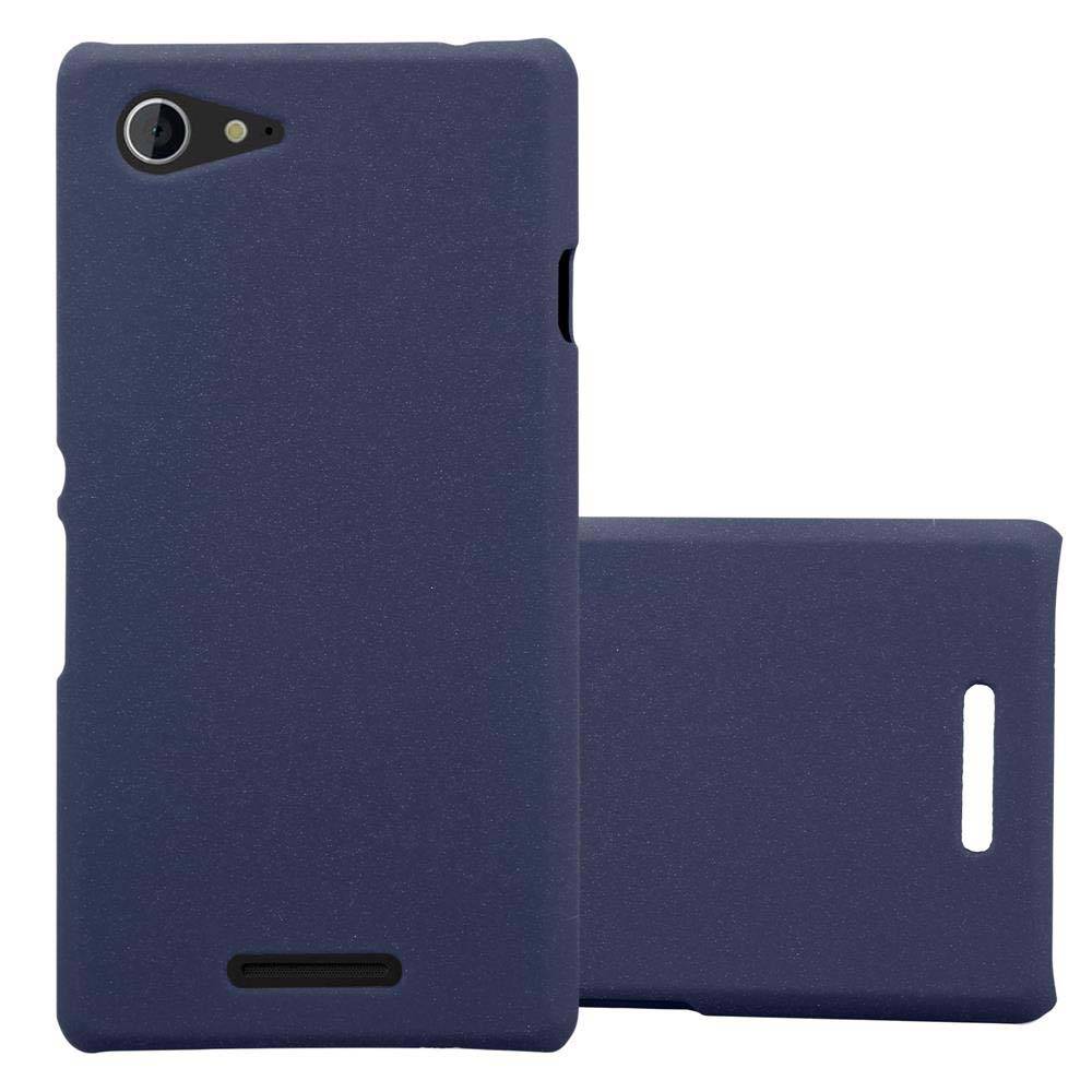 Cadorabo Schutzhülle für Sony Xperia E3 Hülle in Blau Etui Hard Case Handyhülle Cover
