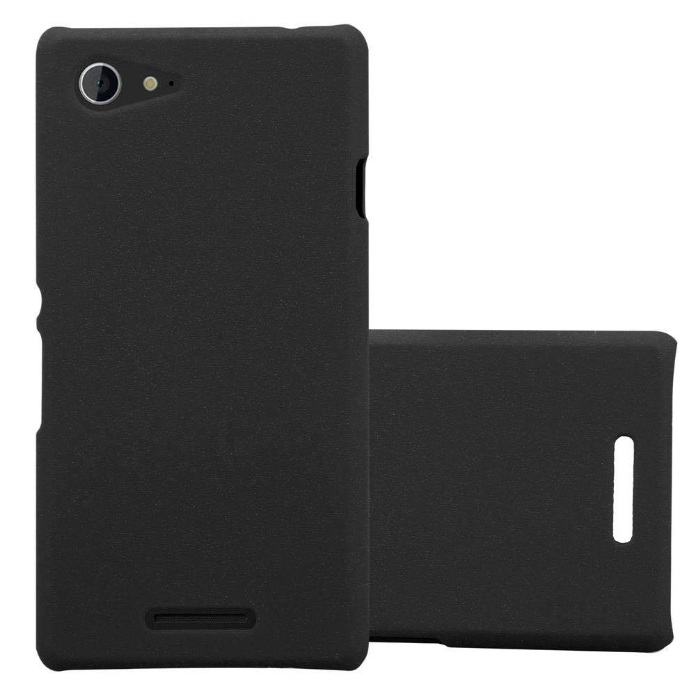 Cadorabo Schutzhülle für Sony Xperia E3 Hülle in Schwarz Etui Hard Case Handyhülle Cover