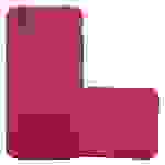 Cadorabo Schutzhülle für Sony Xperia L1 Hülle in Rot Etui Hard Case Handyhülle Cover