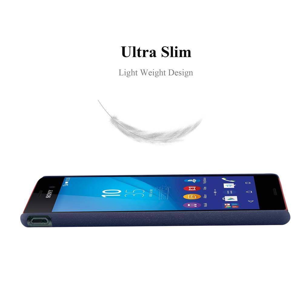 Cadorabo Schutzhülle für Sony Xperia M4 AQUA Hülle in Blau Etui Hard Case Handyhülle Cover