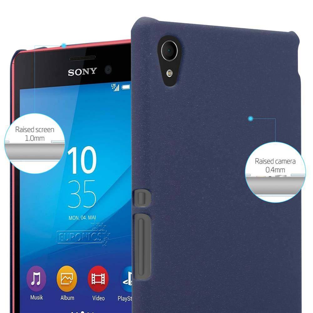 Cadorabo Schutzhülle für Sony Xperia M4 AQUA Hülle in Blau Etui Hard Case Handyhülle Cover