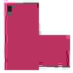 Cadorabo Schutzhülle für Sony Xperia M4 AQUA Hülle in Pink Etui Hard Case Handyhülle Cover
