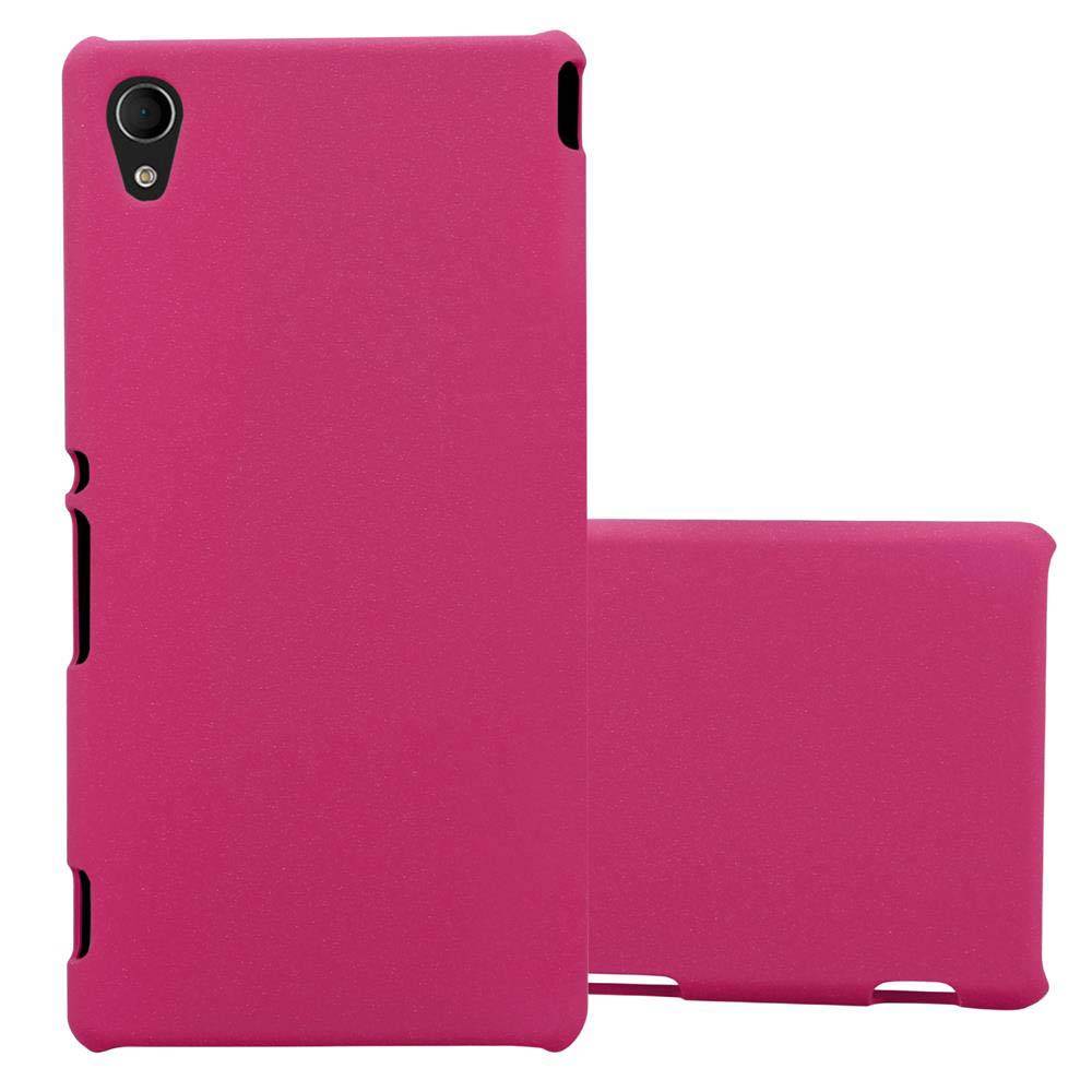 Cadorabo Schutzhülle für Sony Xperia M4 AQUA Hülle in Pink Etui Hard Case Handyhülle Cover