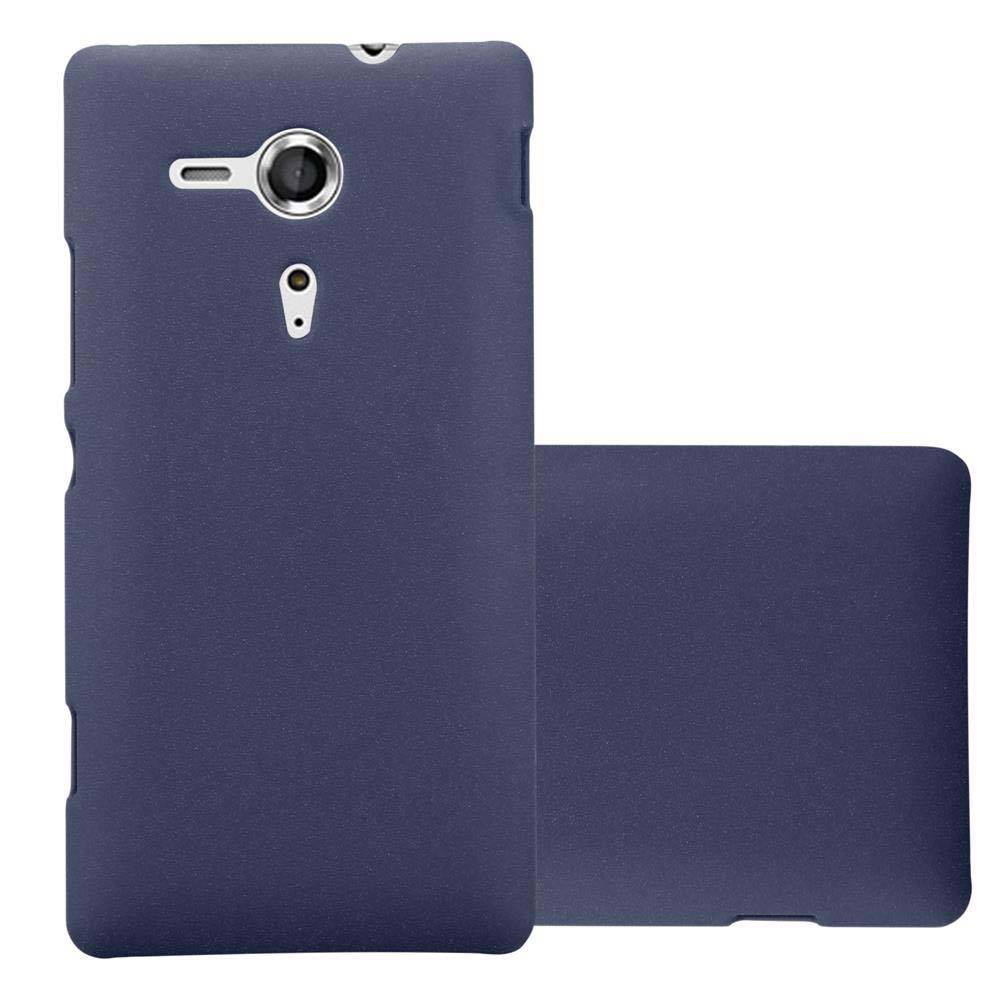 Cadorabo Schutzhülle für Sony Xperia SP Hülle in Blau Etui Hard Case Handyhülle Cover