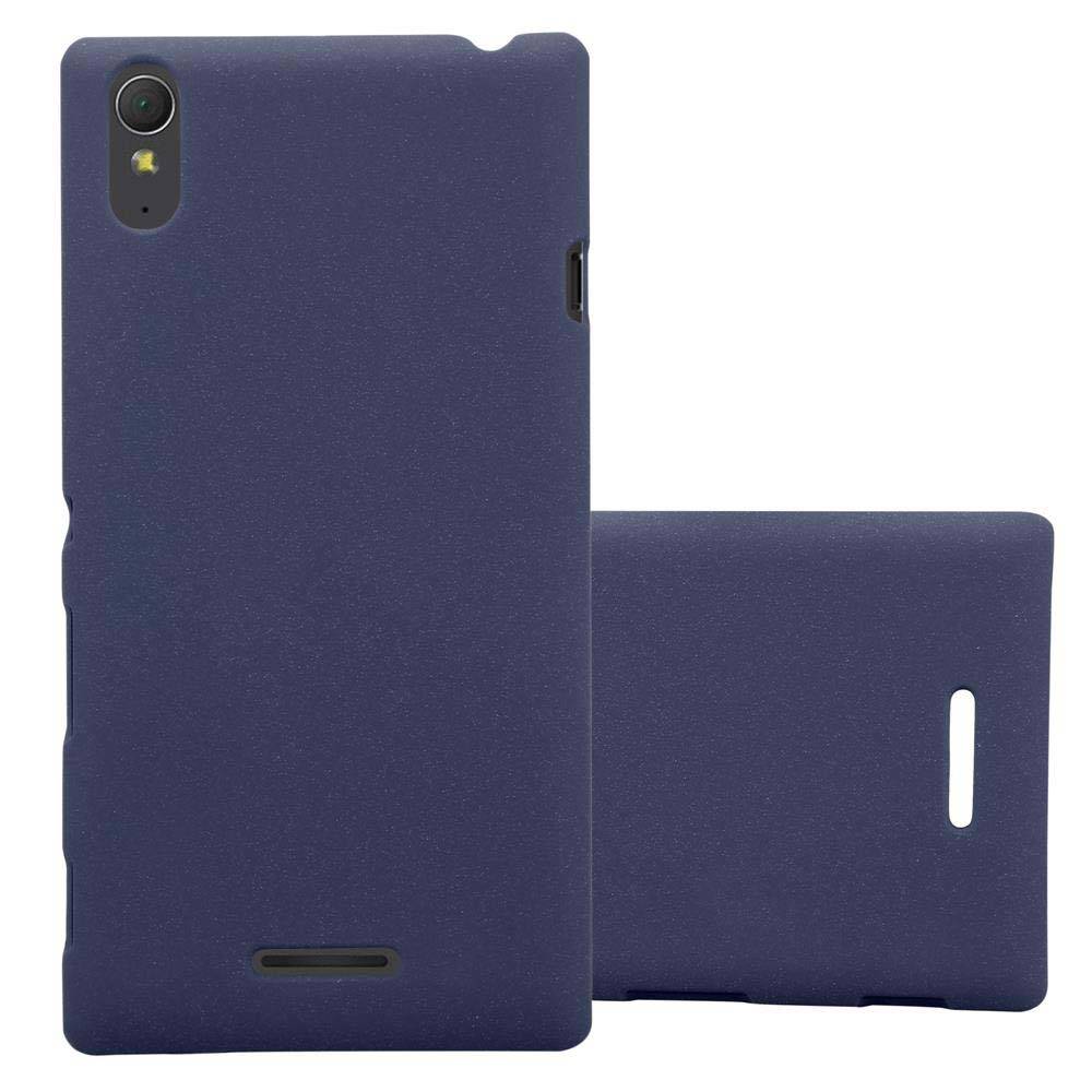 Cadorabo Schutzhülle für Sony Xperia T3 Hülle in Blau Etui Hard Case Handyhülle Cover