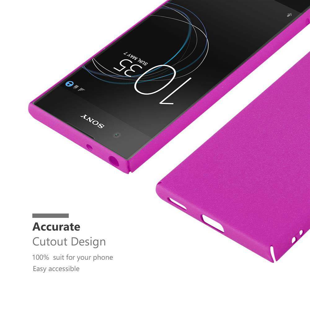 Cadorabo Schutzhülle für Sony Xperia XA1 Hülle in Pink Etui Hard Case Handyhülle Cover