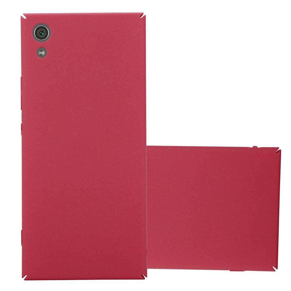 Cadorabo Schutzhülle für Sony Xperia XA1 Hülle in Rot Etui Hard Case Handyhülle Cover