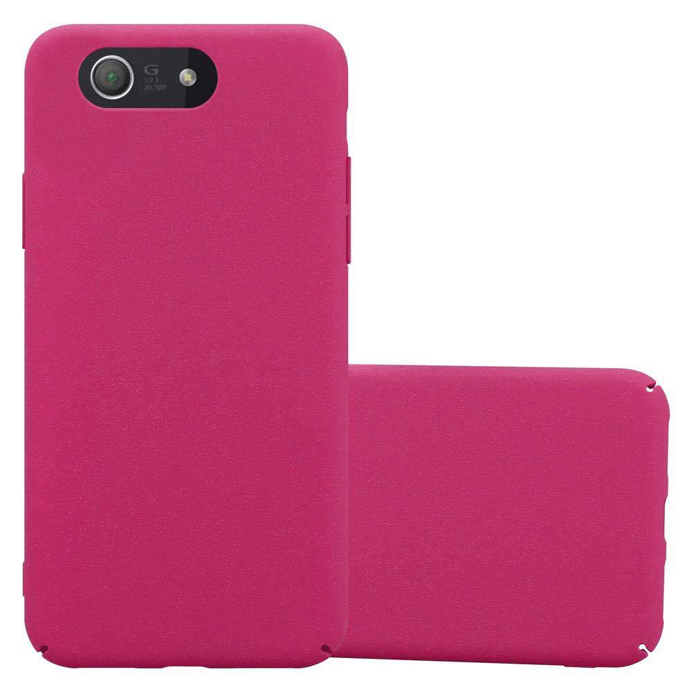 Cadorabo Schutzhülle für Sony Xperia Z3 COMPACT Hülle in Pink Etui Hard Case Handyhülle Cover