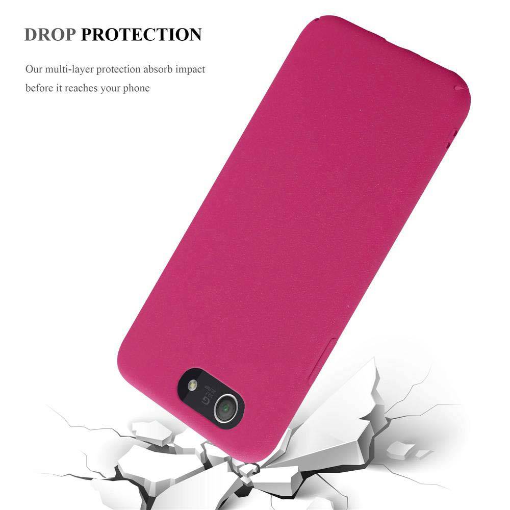 Cadorabo Schutzhülle für Sony Xperia Z3 COMPACT Hülle in Pink Etui Hard Case Handyhülle Cover