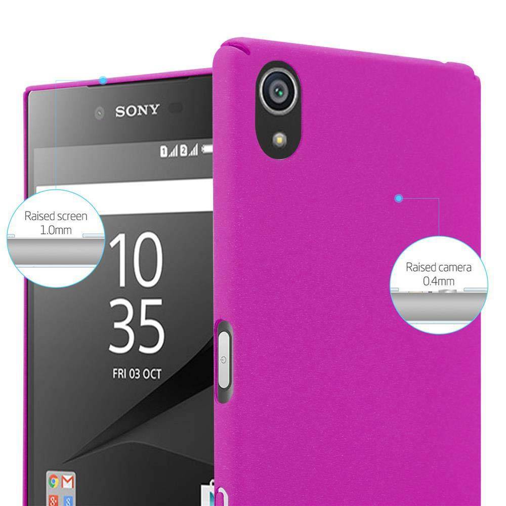 Cadorabo Schutzhülle für Sony Xperia Z5 Hülle in Pink Etui Hard Case Handyhülle Cover