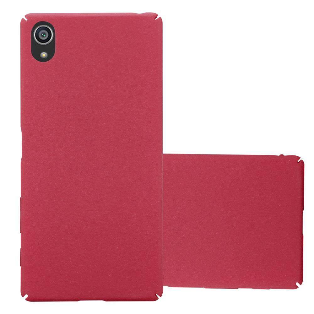 Cadorabo Schutzhülle für Sony Xperia Z5 Hülle in Rot Etui Hard Case Handyhülle Cover