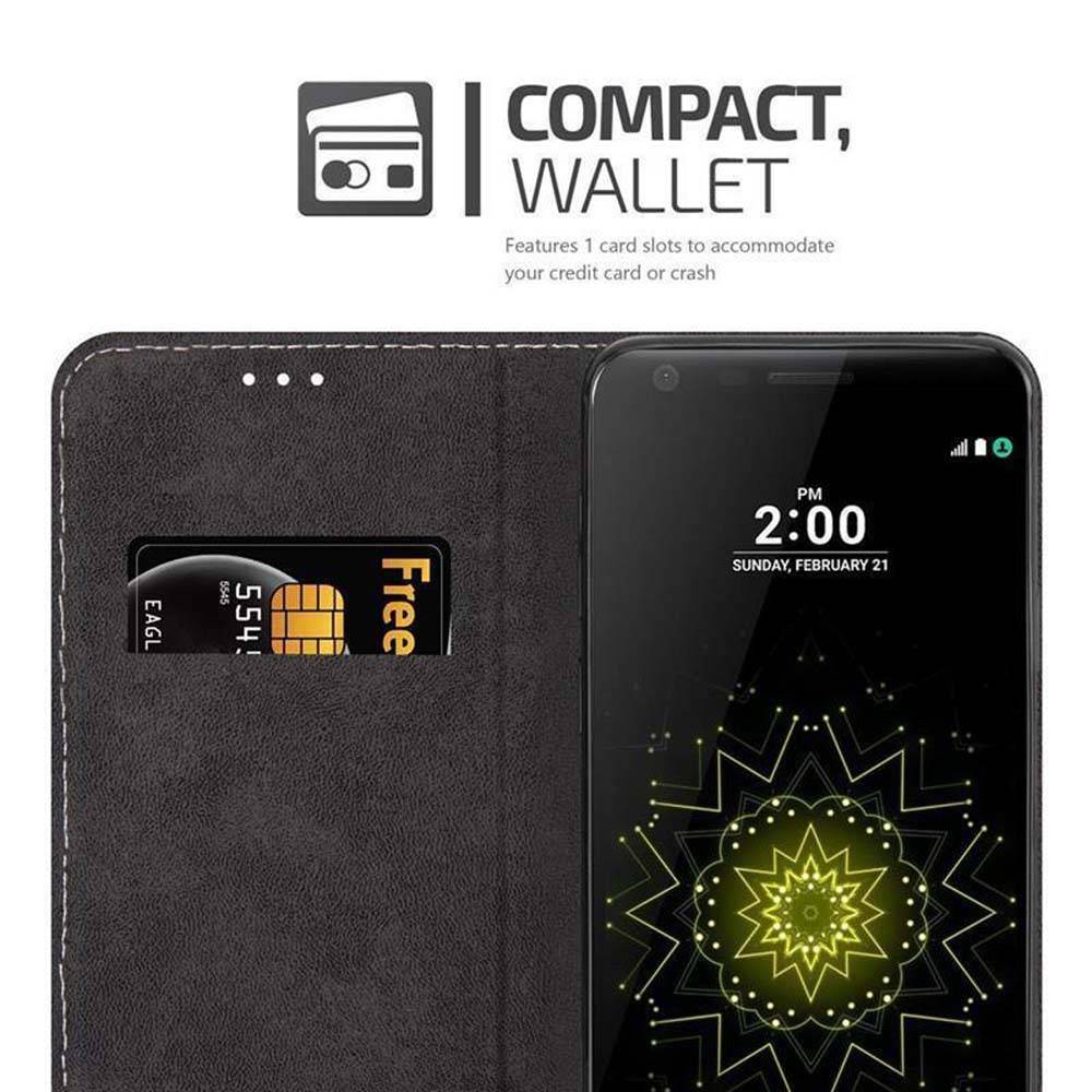 Cadorabo Hülle für LG G5 Schutzhülle in Rosa SHandyhülle Book Case Etui Kunstleder