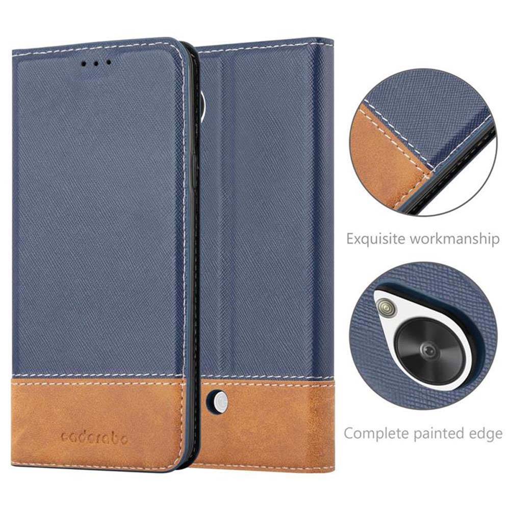 Cadorabo Hülle für LG Google NEXUS 5 Schutzhülle in Blau SHandyhülle Book Case Etui Kunstleder
