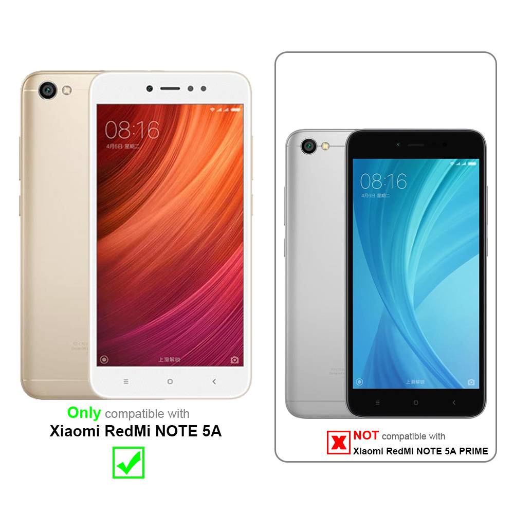 Cadorabo Hülle für Xiaomi RedMi NOTE 5A Schutz Hülle in Pink Schutzhülle TPU Silikon Cover Etui Case