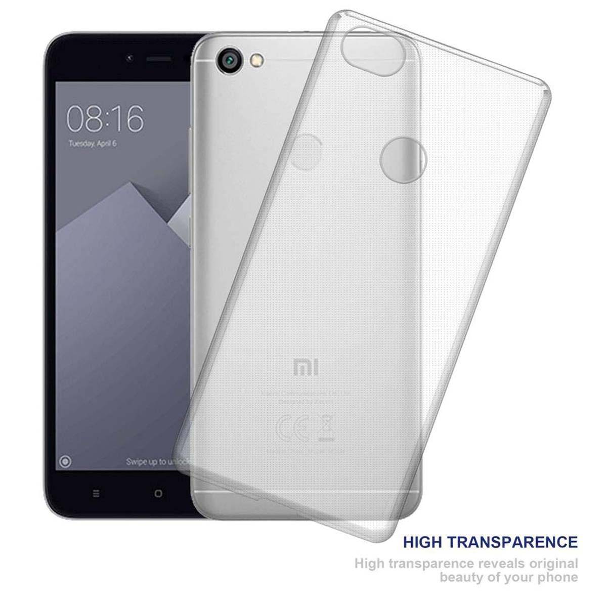 Cadorabo Hülle für Xiaomi RedMi NOTE 5A Schutz Hülle in Pink Schutzhülle TPU Silikon Cover Etui Case