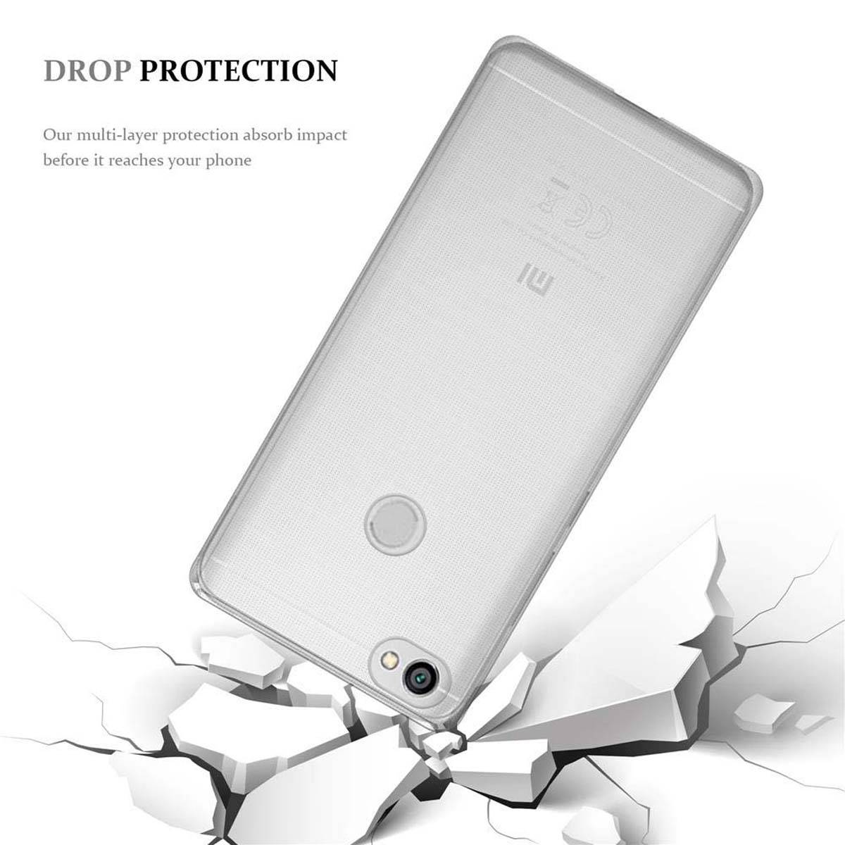 Cadorabo Hülle für Xiaomi RedMi NOTE 5A Schutz Hülle in Pink Schutzhülle TPU Silikon Cover Etui Case
