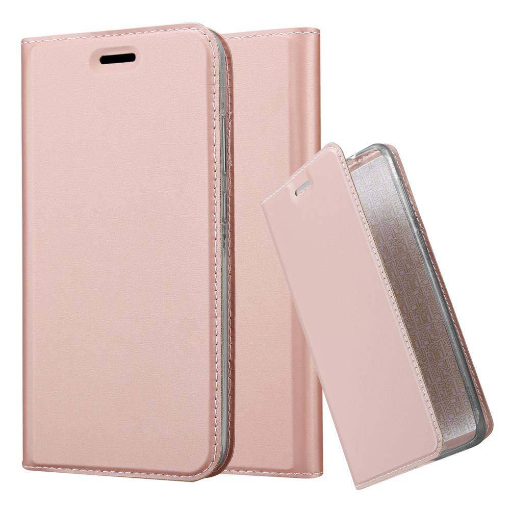 Cadorabo Handyhülle für Honor 8 PRO Schutz Hülle in Rosa Cover Etui Book Case Booklet