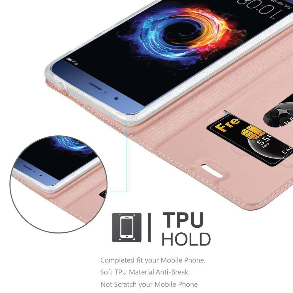 Cadorabo Handyhülle für Honor 8 PRO Schutz Hülle in Rosa Cover Etui Book Case Booklet
