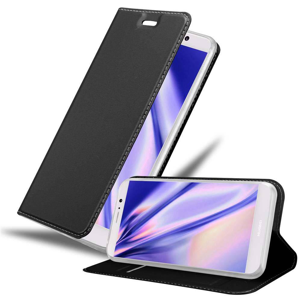Cadorabo Handyhülle für Huawei MATE 9 Schutz Hülle in Schwarz Cover Etui Book Case Booklet