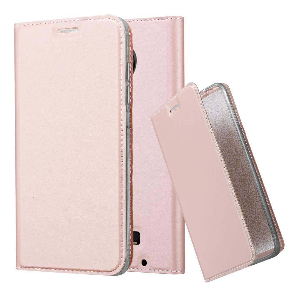 Cadorabo Handyhülle für Motorola MOTO Z Schutz Hülle in Rosa Cover Etui Book Case Booklet
